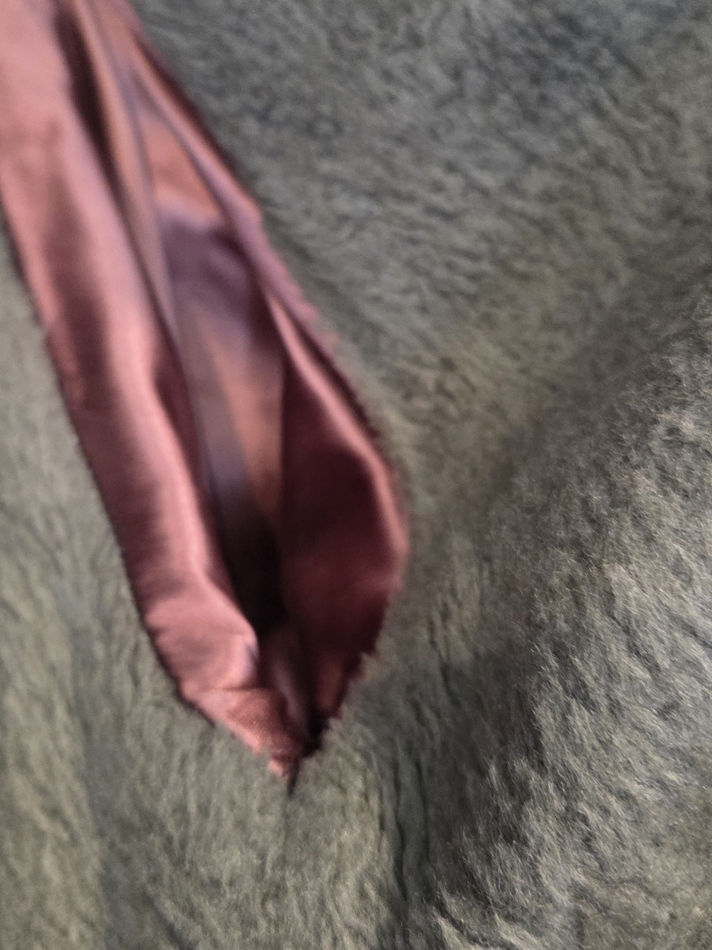 Olive Green Tweed Long Coat - Picture 7 of 10